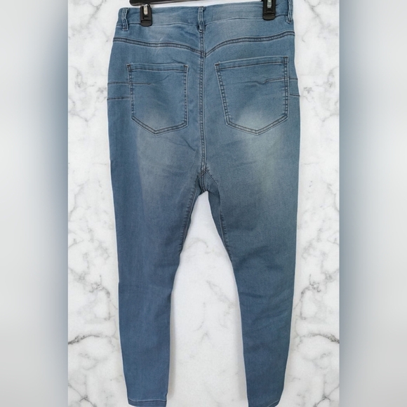 Fashion Nova Can't Deny You Sculpting Skinny Jeans - Light Wash Size 14 (NWT) - Picture 8 of 16